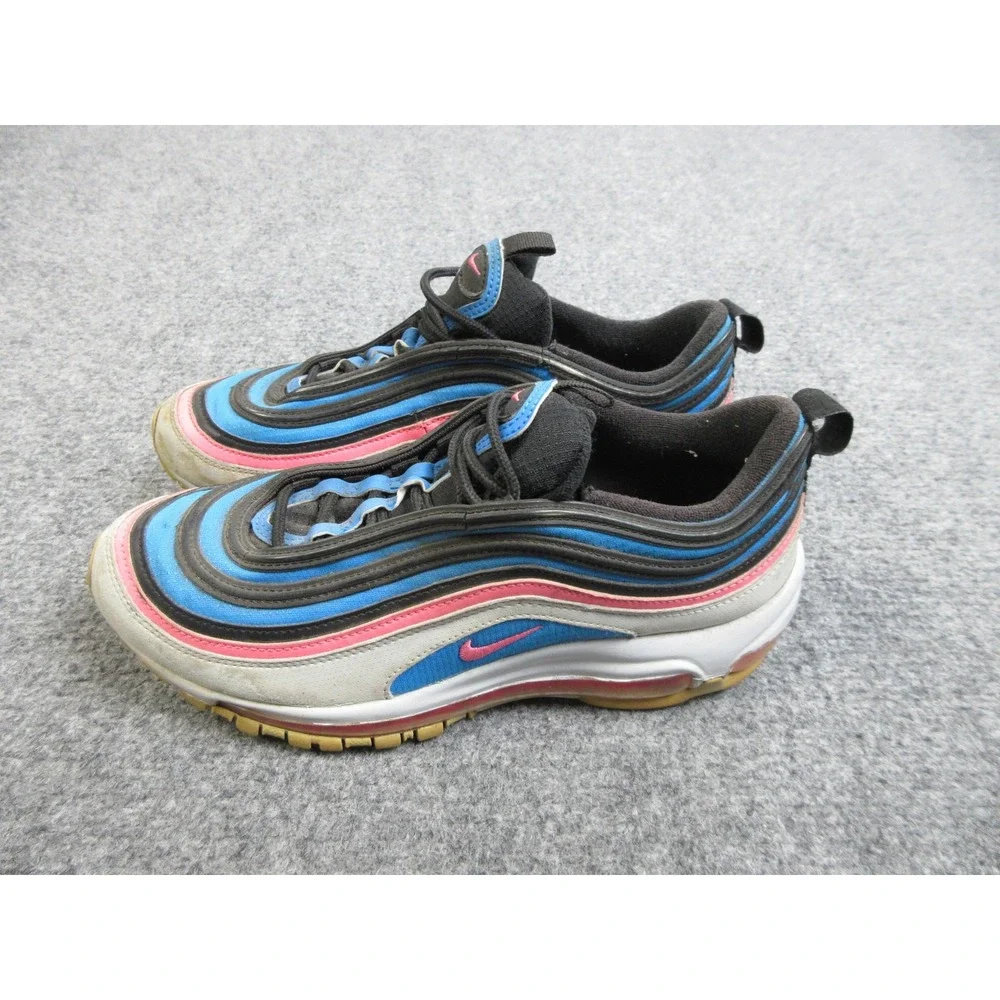 Nike Air‎ Max 97 Shoes Womens Size 8.5 Blue Pink 921522-012 Running Sneakers 7Y